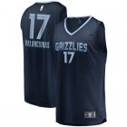 Camiseta Jonas Valanciunas 17 Memphis Grizzlies Icon Edition Armada Hombre